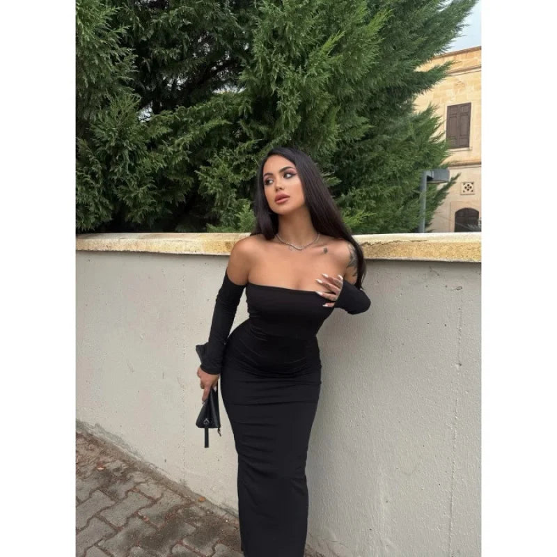 Nela the Label | Off-Shoulder Slim Fit Dress