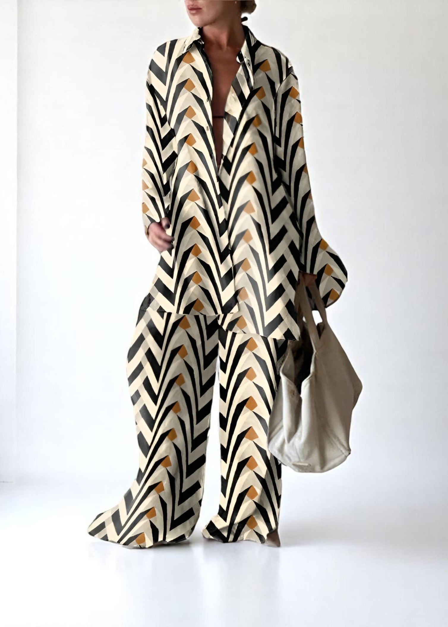 Beige with Black / 3XL